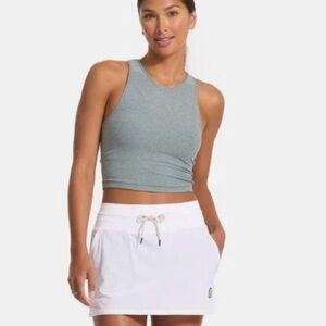 Vuori Elevation Plyo Tank - Green Crop Top Racerback Tank